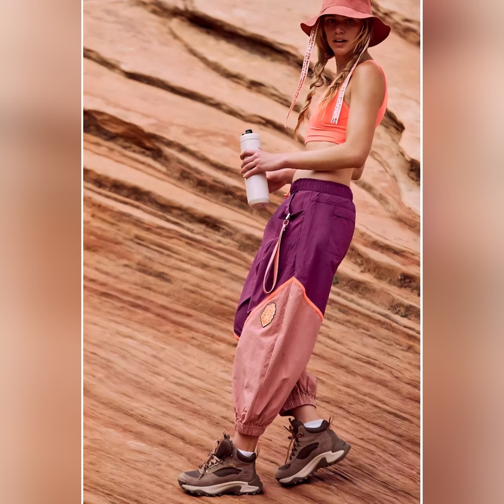 FP Movement by Free People Free Throw Purple/Pink Track Pants, NWT - Picture 5 of 12